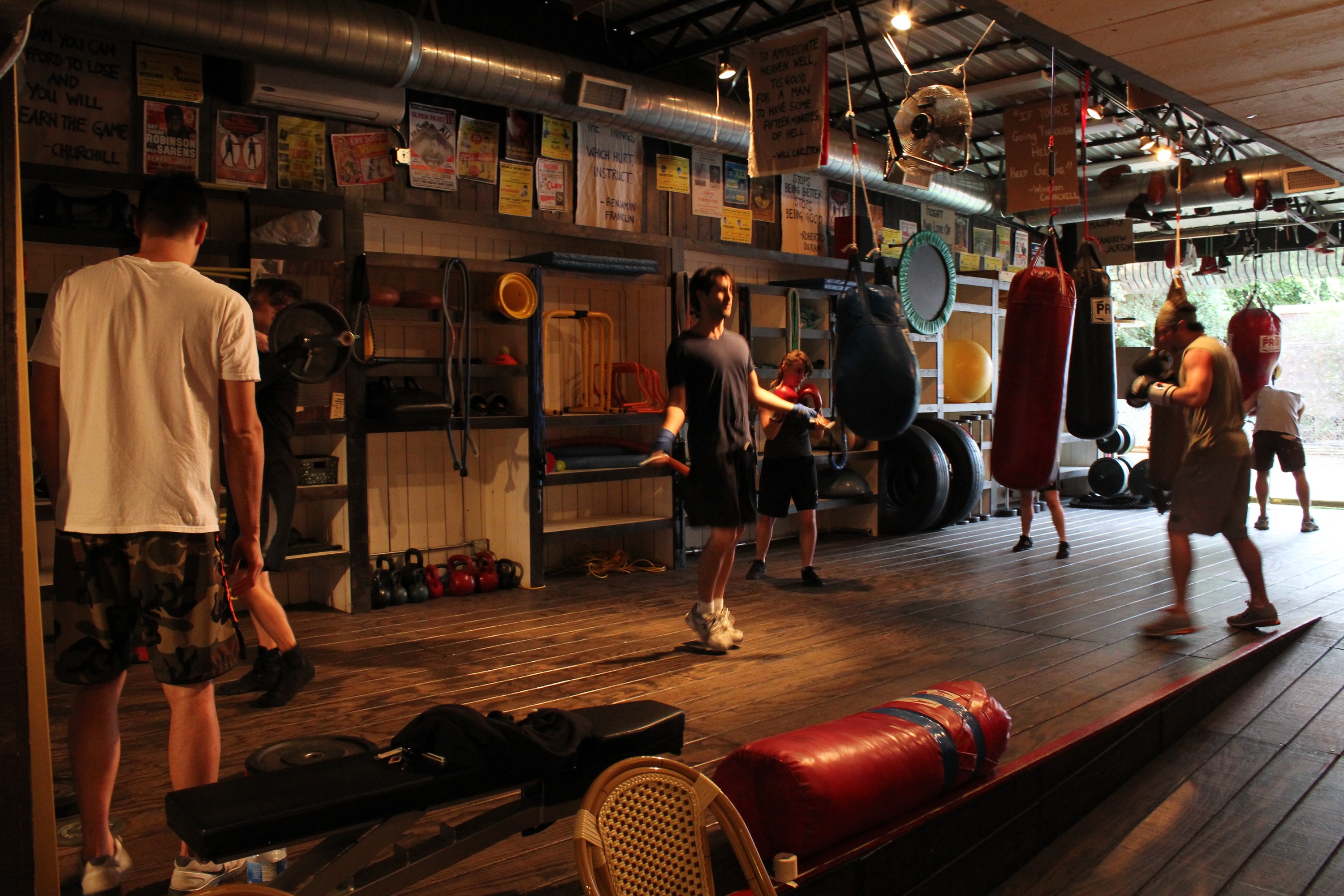 Bag Work and Footwork at Trinity Boxing Club